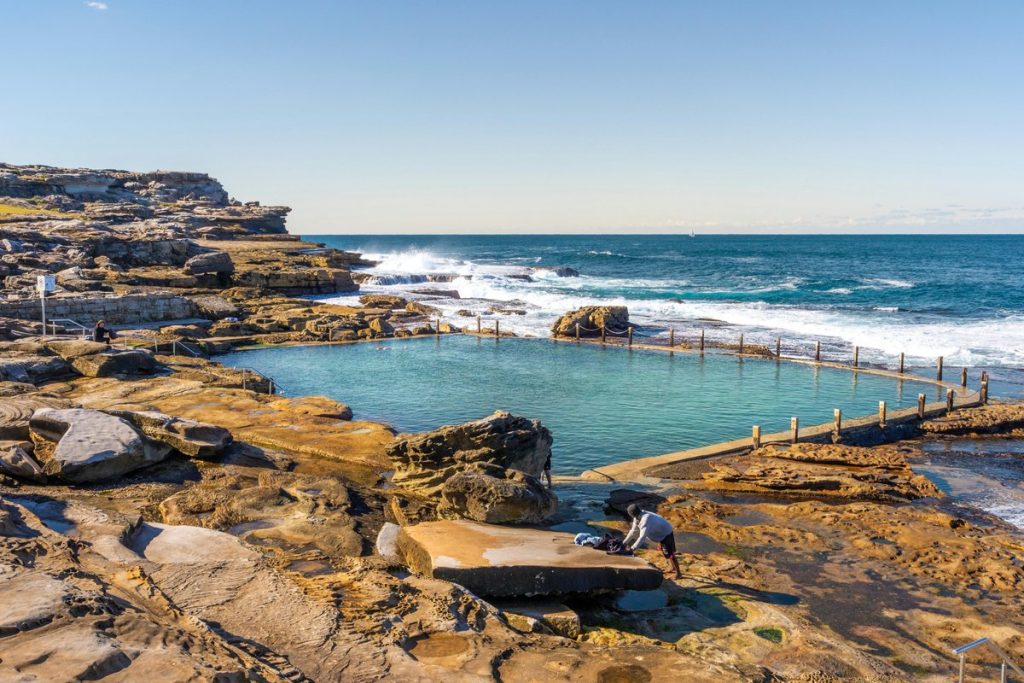 Ocean rock pool near Maroubra Beach supporting wellbeing for SDA residents in Sydney's Eastern Suburbs